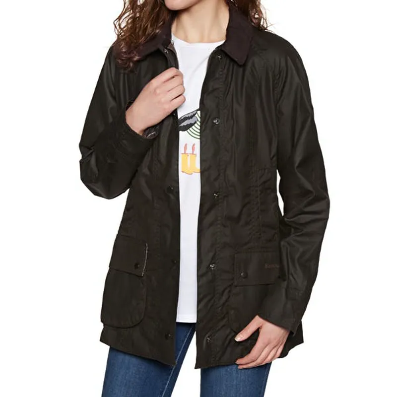 Barbour Classic Beadnell Women's Coat in Olive-1